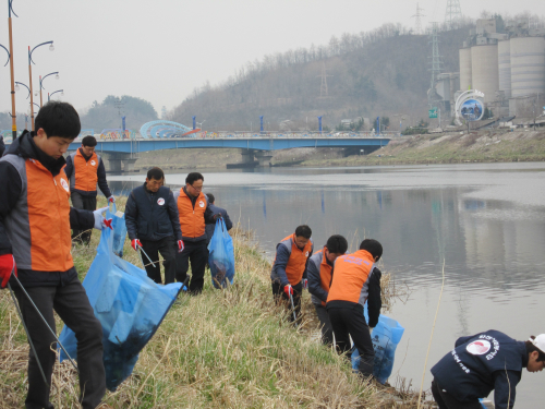 오십천 환경정화 활동 길거리 청소